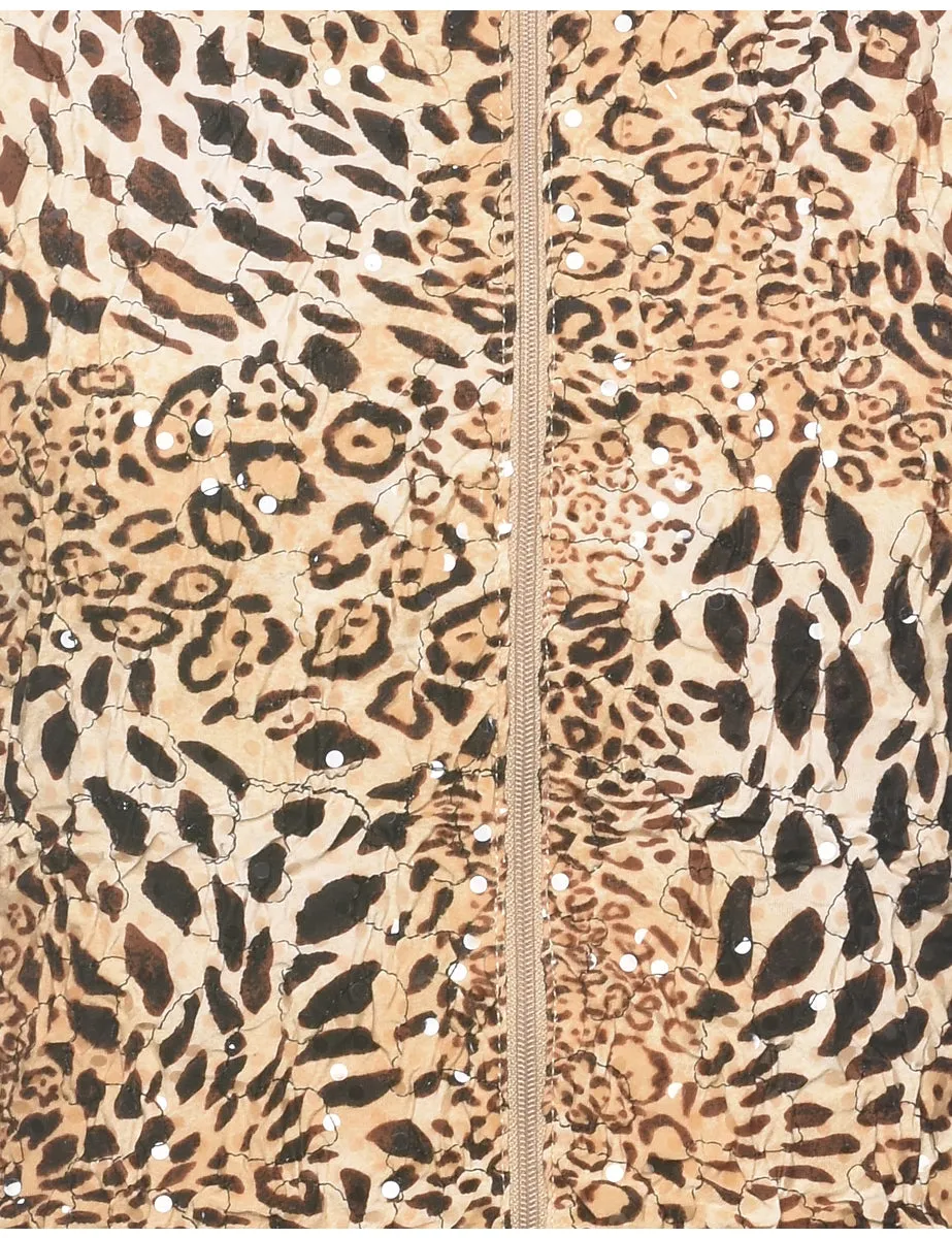 Animal Print Evening Jacket - S
