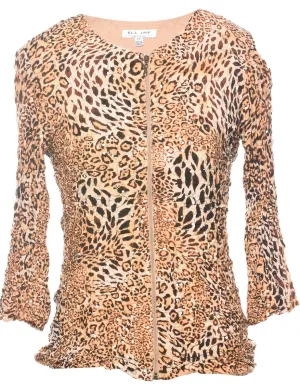 Animal Print Evening Jacket - S