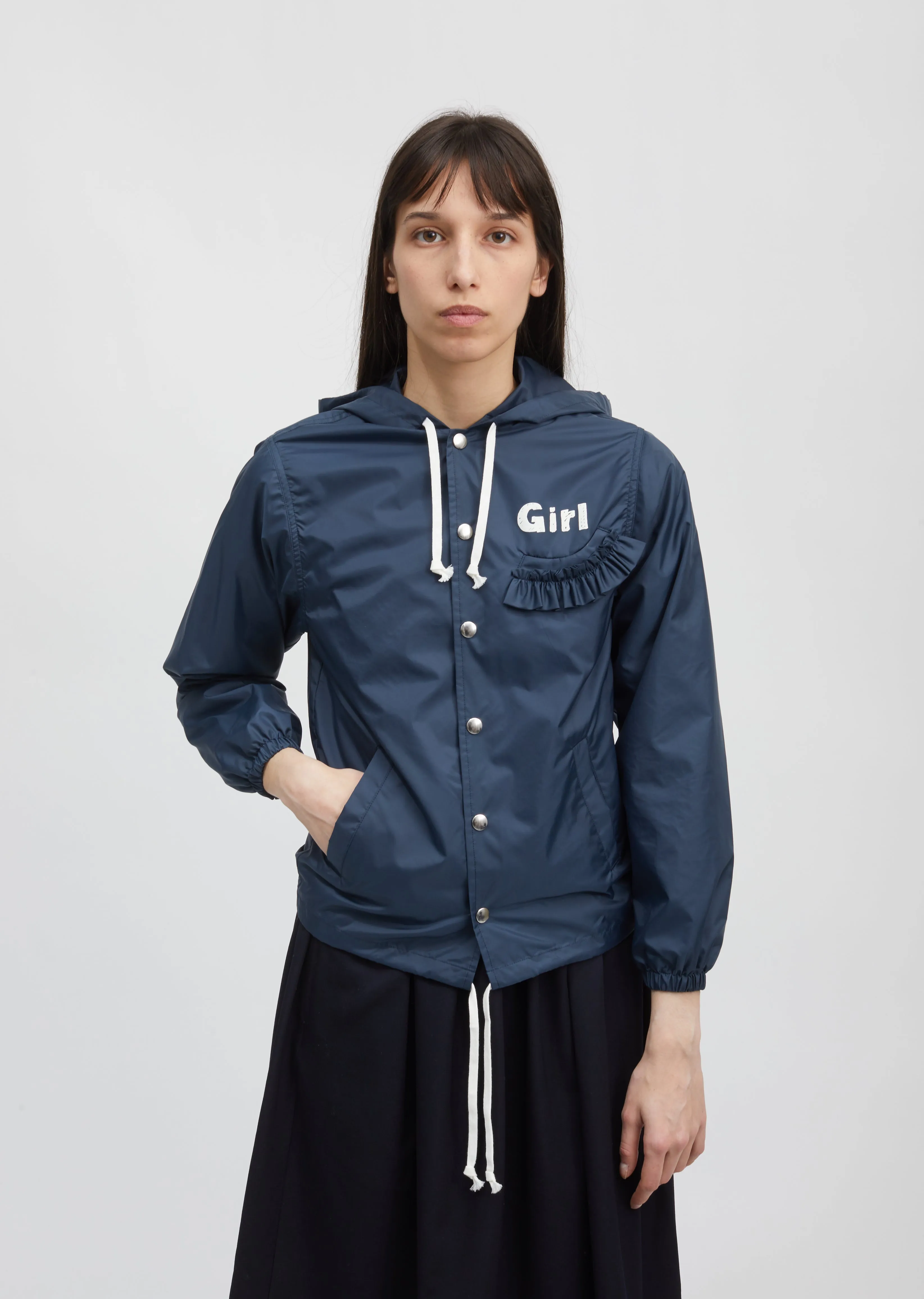 Hooded Taffeta 'Girl' Jacket