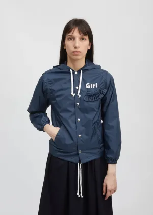 Hooded Taffeta 'Girl' Jacket