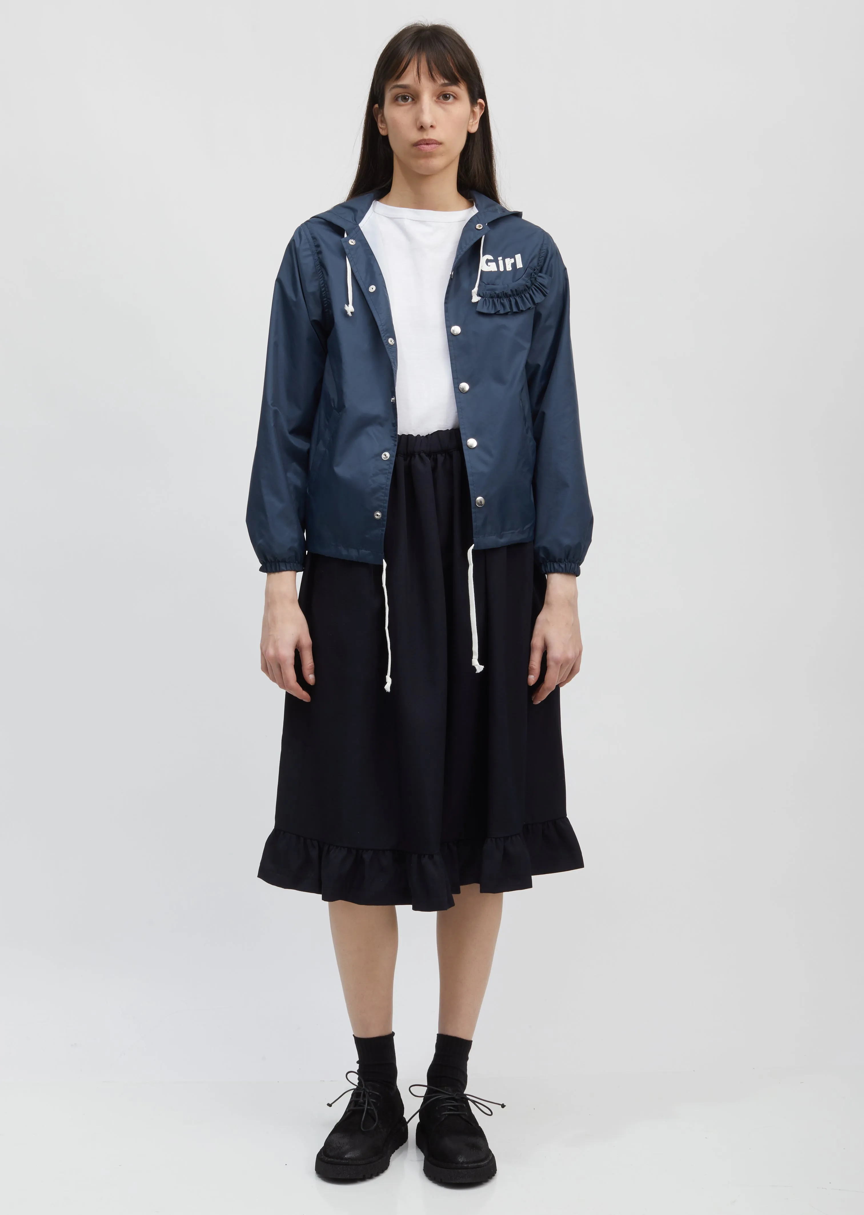 Hooded Taffeta 'Girl' Jacket